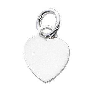 Sterling Silver Solid Heart Charm – Tiffany-Style (New, Sealed)